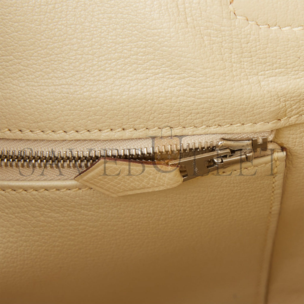 HERMES BIRKIN 35 EPSOM PALLADIUM HARDWARE (35*25*18cm)