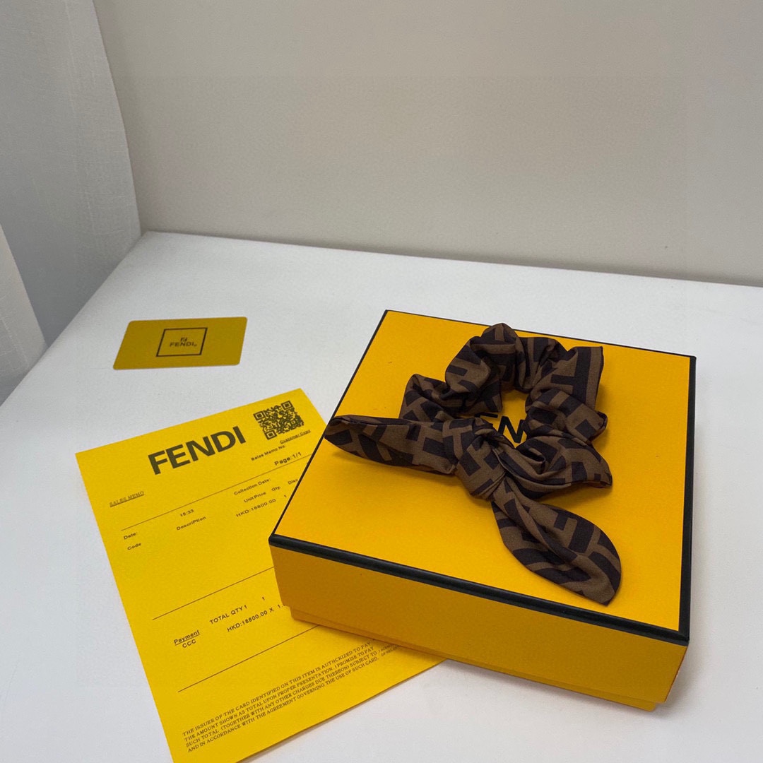 TOP FENDI Rabbit Ear Bow Head Rope
