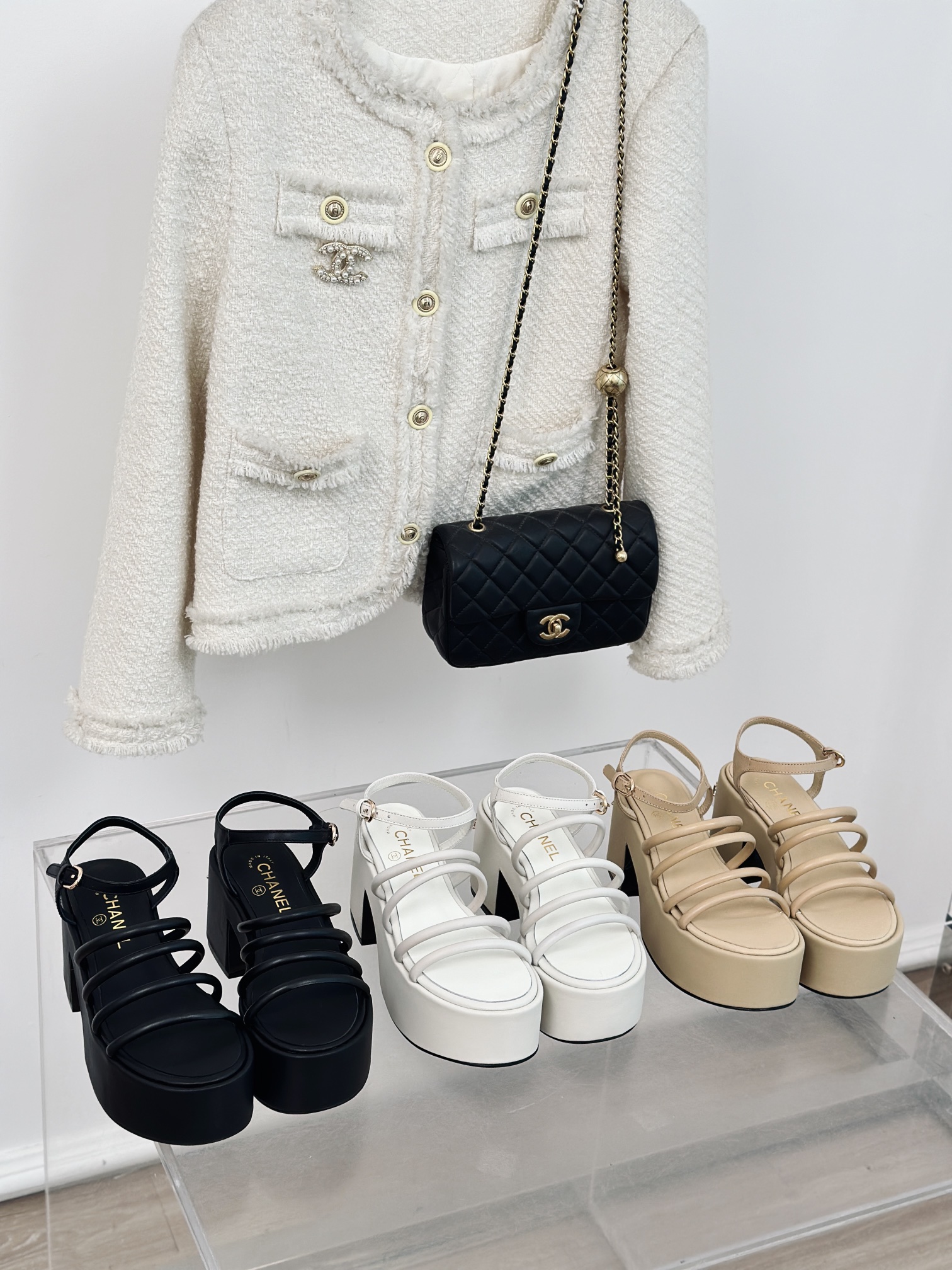 TOP CHANEL Thick-soled Platform Sandals - 3 Color