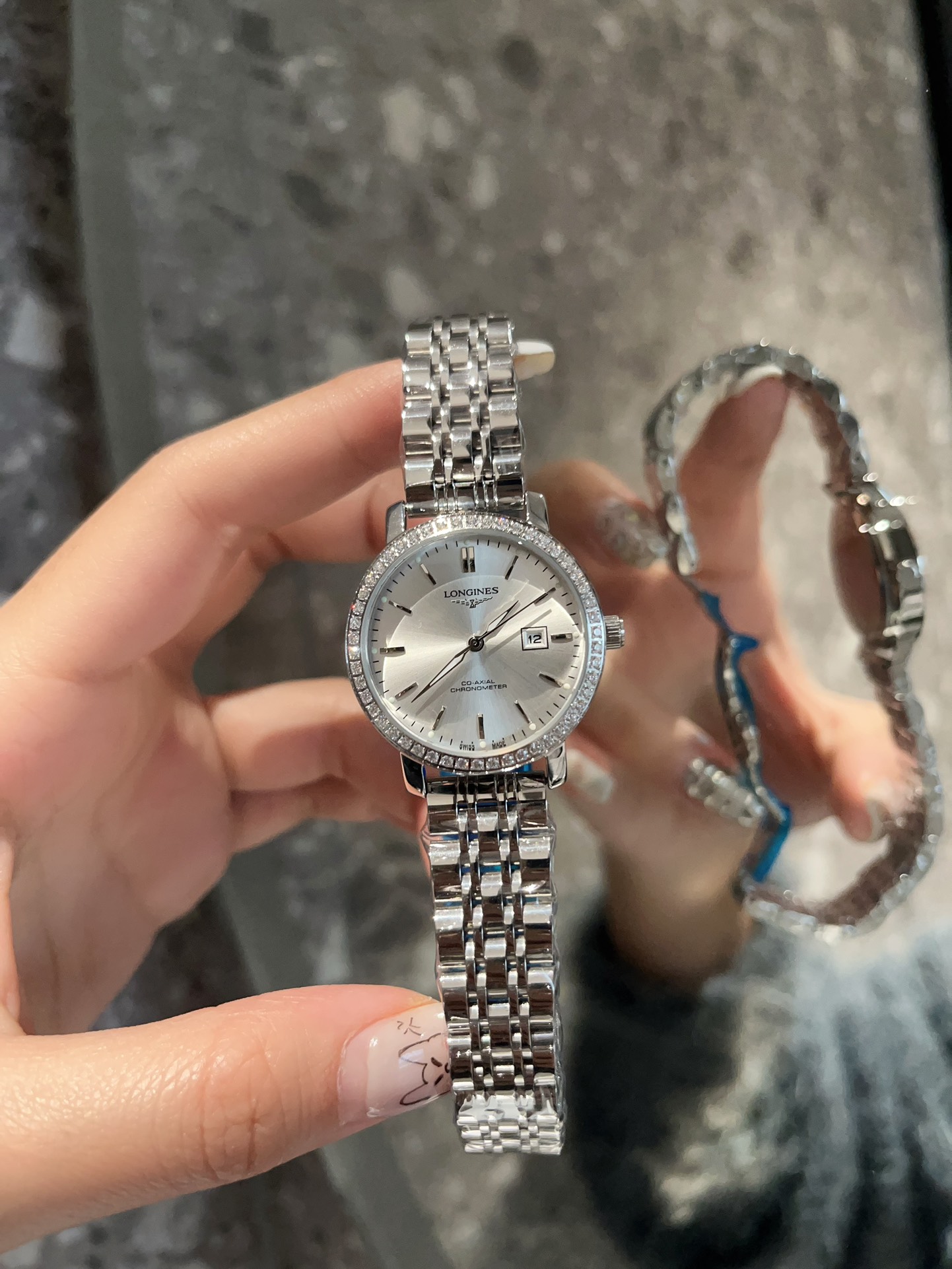 TOP LONGINES Watch 30x8mm - Gold / Silver