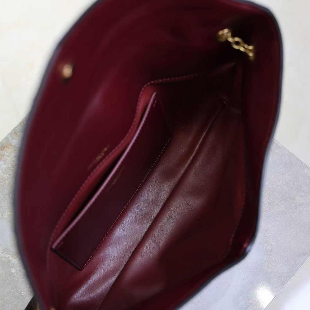 Saint Laurent CASSANDRE large pouch on chain in pony hair leather (Replica)