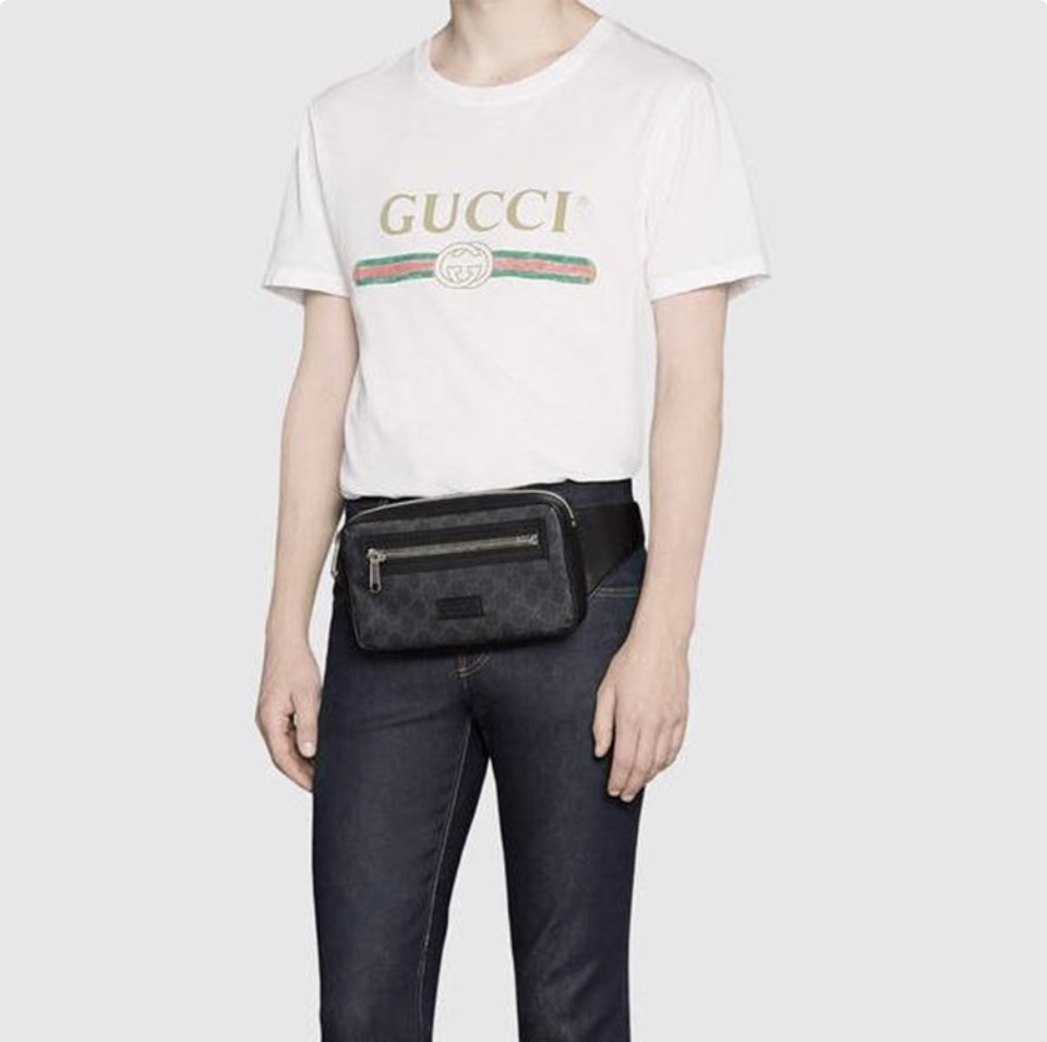 Gucci Canvas & Leather Waist bag(Replica)