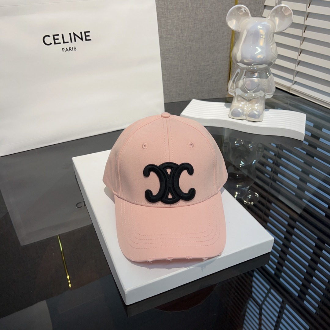 Ceiline Letter Embroidered Cap   Sunhat （Replica）