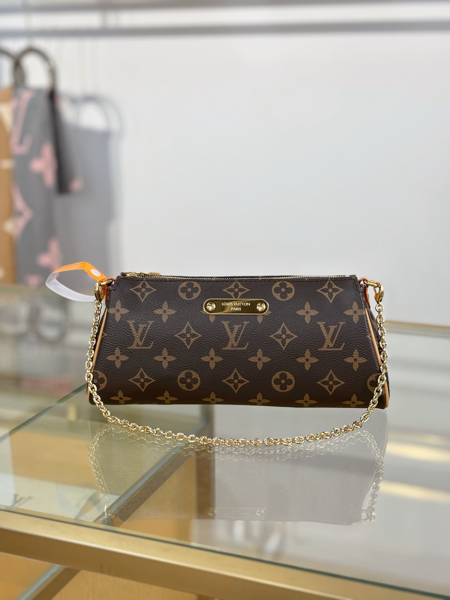 TOP Louis Vuitton LV Pochette Eva Monogram 27x11x5cm - Brown