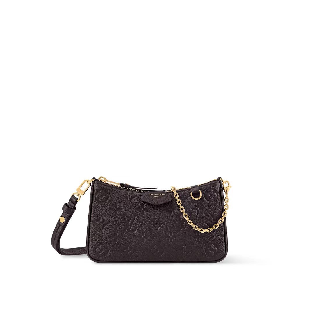 TOP Louis Vuitton LV Easy Pouch Bag Monogram Empreinte Leather 19.0 x 11.5 x 3.0 cm - Chocolate