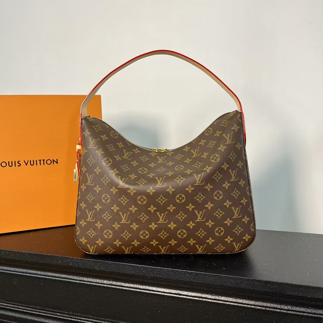 TOP Louis Vuitton LV Slouchy MM Bag 29x11x40cm - Brown