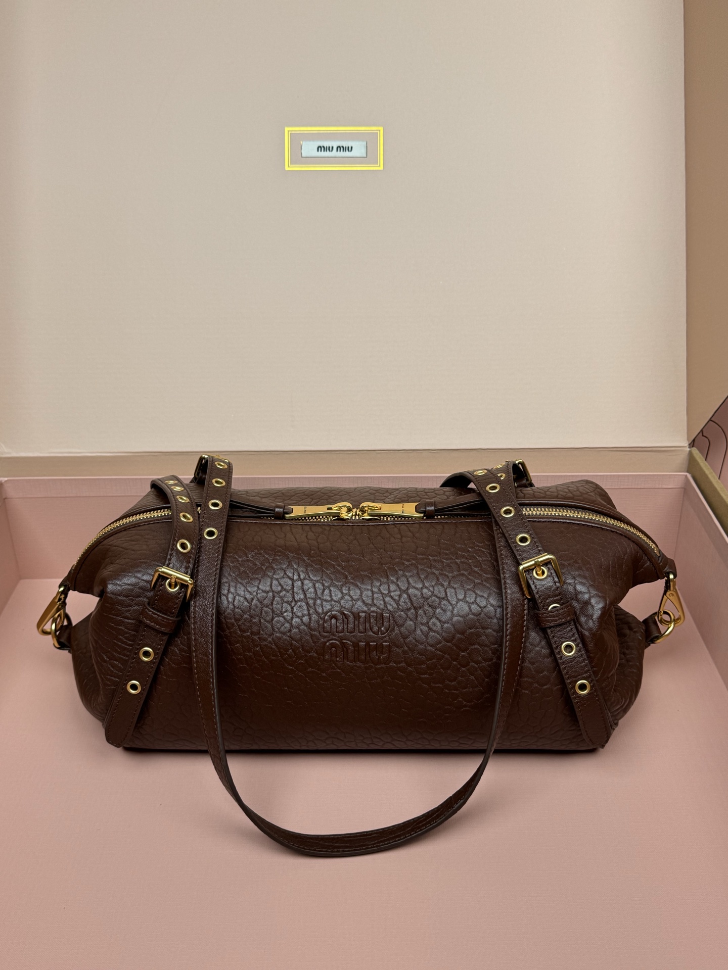 TOP Miu Miu Joke Nappa Lambskin Bag 38x18x18cm - 2 Colors