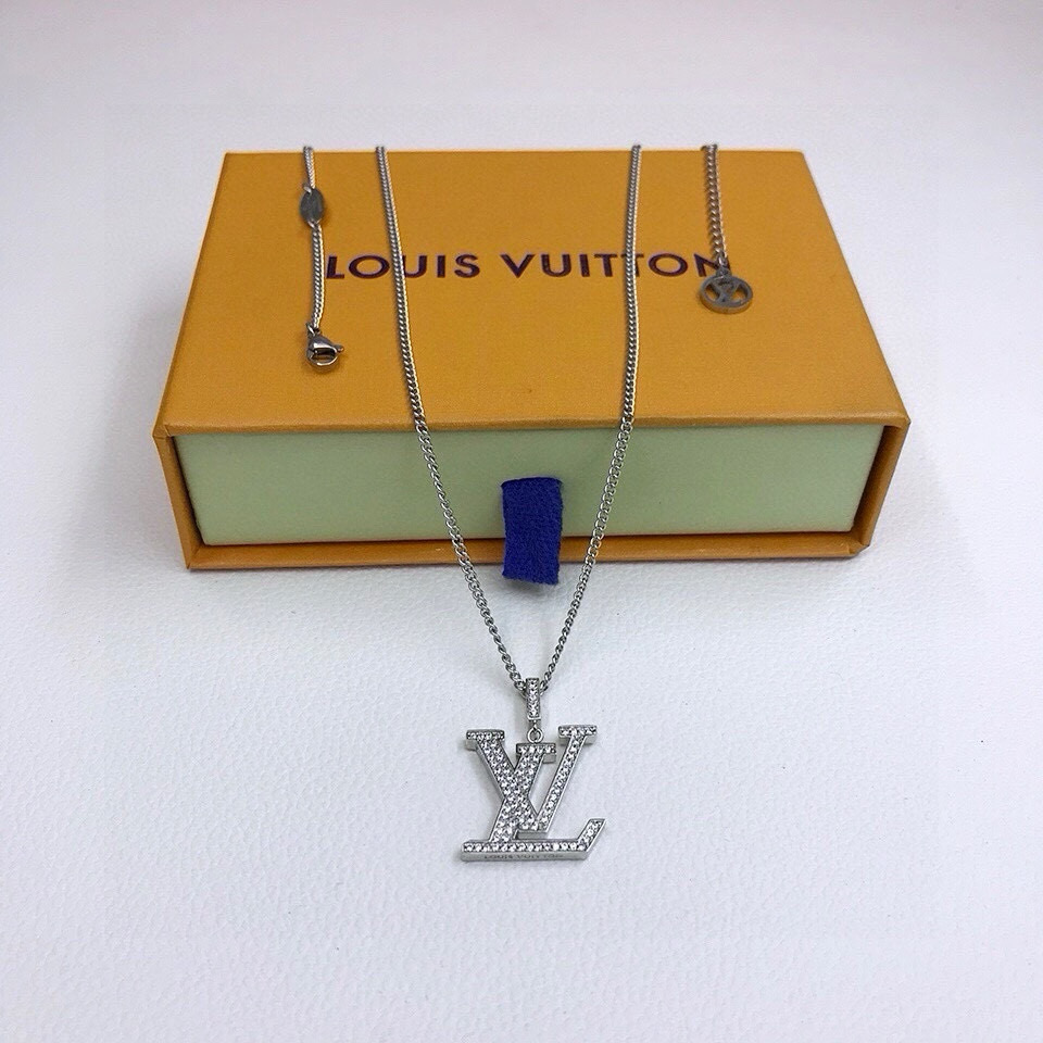 TOP Louis Vuitton LV Necklace - Sliver