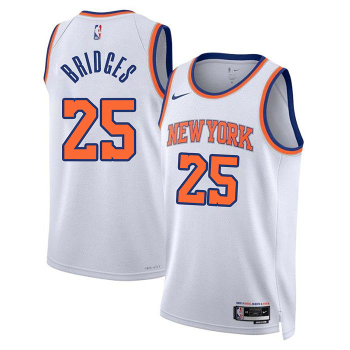 Mikal Bridges New York Knicks Association Edition Jersey - White