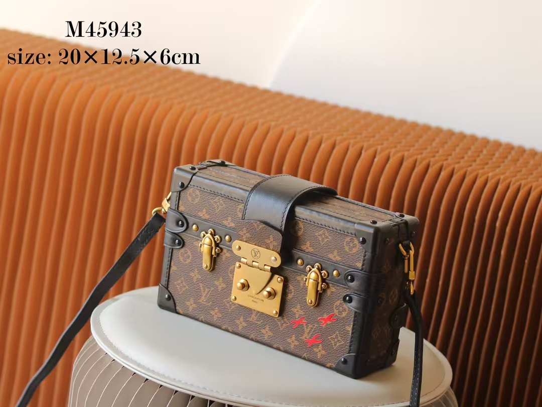 TOP Louis Vuitton LV Box Bag 20*6*12.5cm - Brown