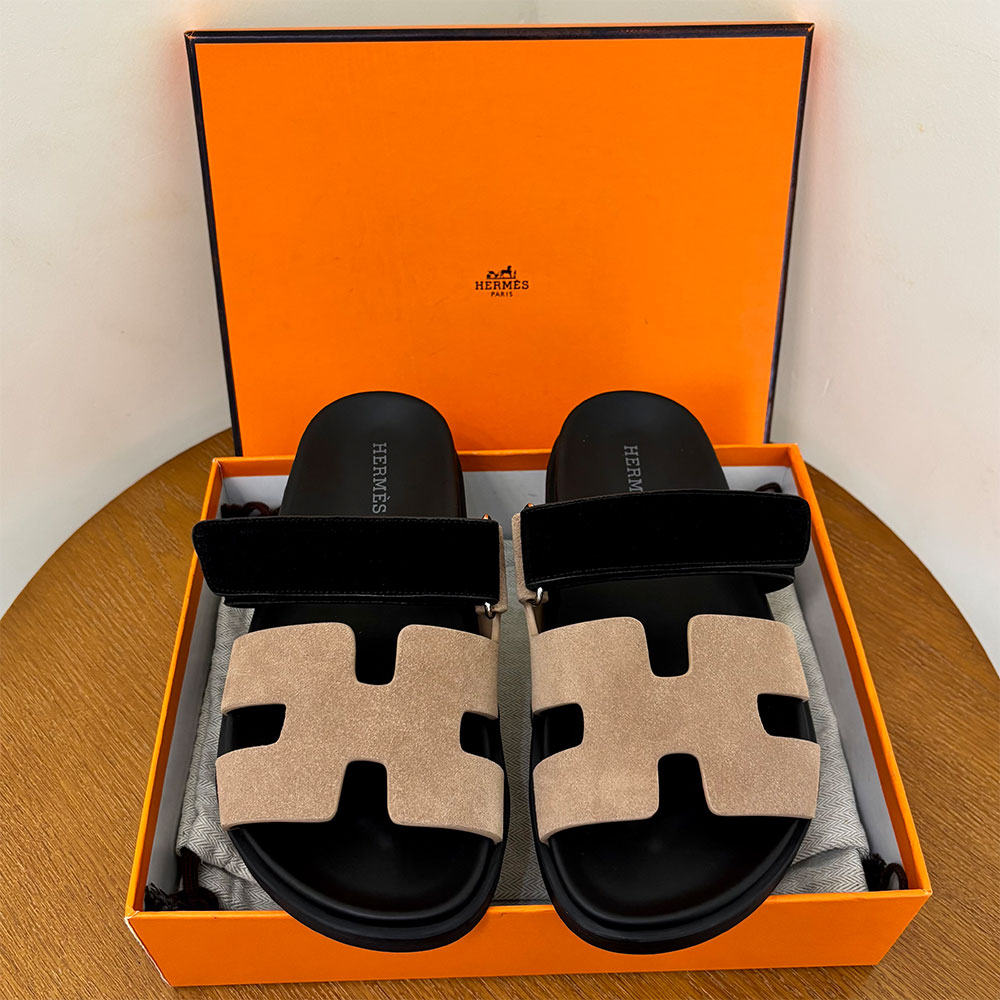 Hermès Chypre leather sandals （Replica）