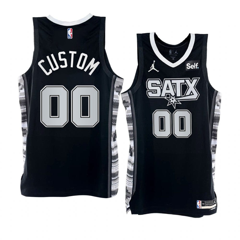 Custom San Antonio Spurs 2022-23 Statement Jersey