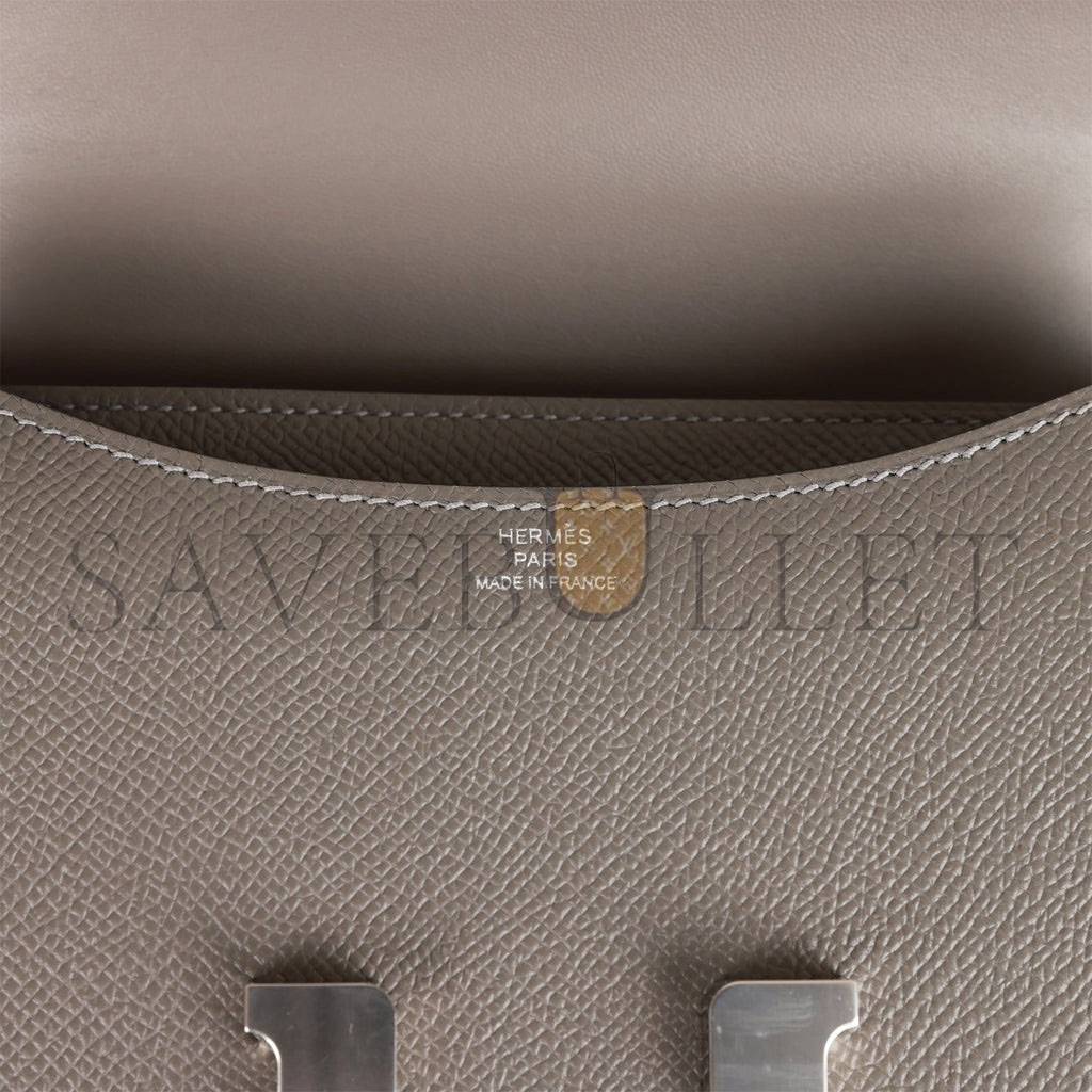 Hermes Constance 18 Gris Meyer Epsom Palladium Hardware