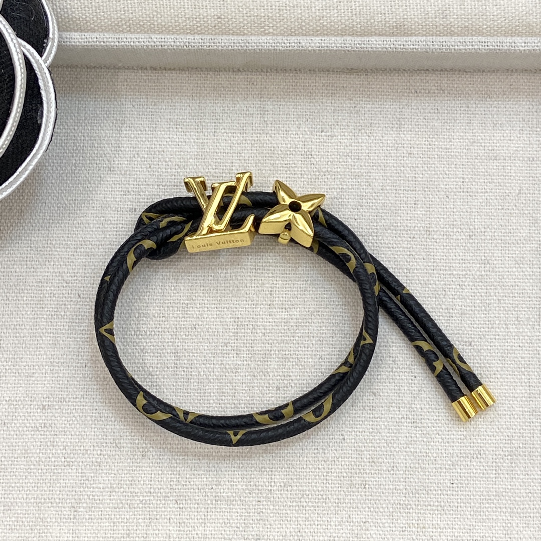 TOP Louis Vuitton LV Bracelet - Black
