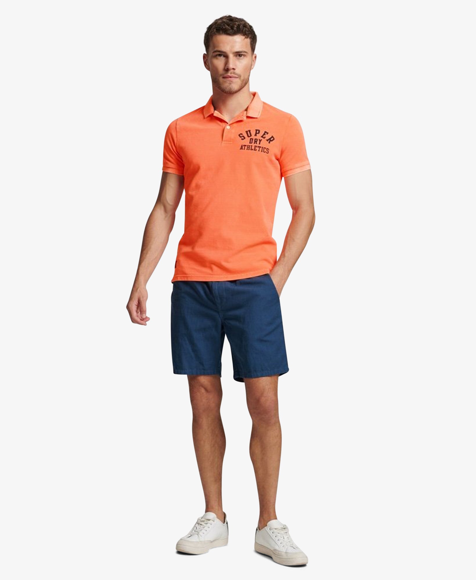 Applique Classic Fit Polo | Shocker Orange