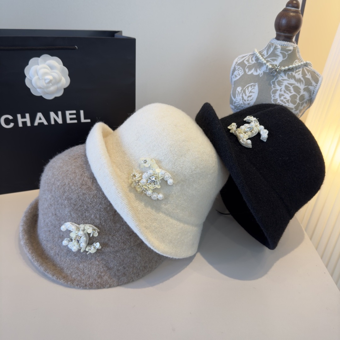 TOP CHANEL Wool Hat - 3 Color