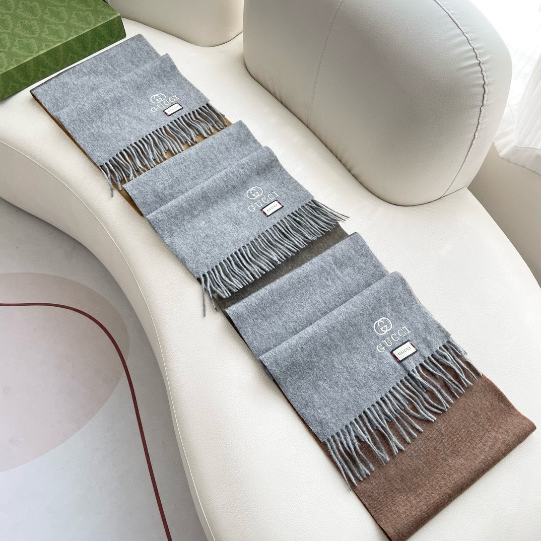 TOP GUCCI Cashmere Scarf  35*190cm - 3 Colors