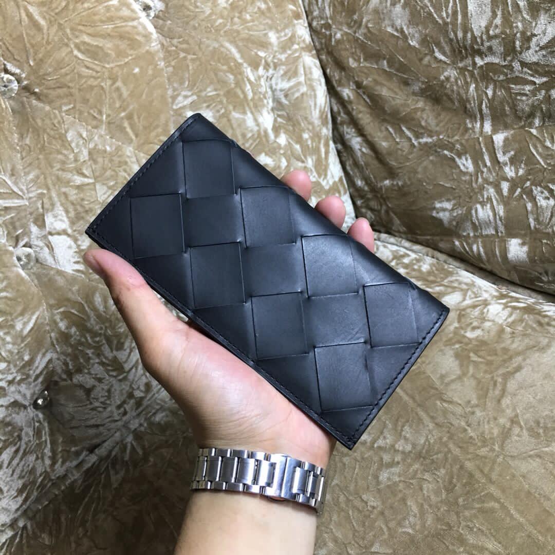TOP Bottega Veneta BV BV Folding Slim Wallet - Black