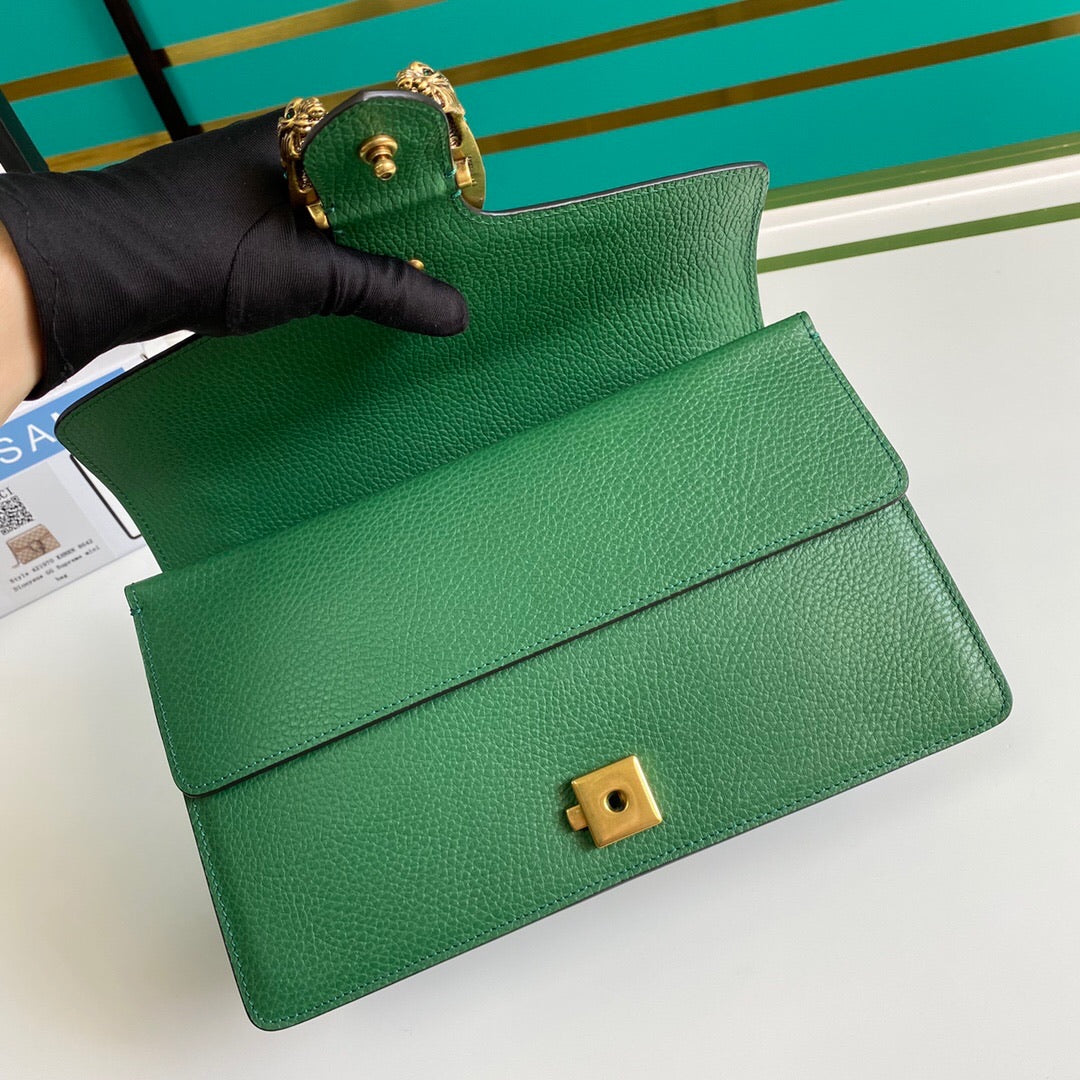 TOP GUCCI Dionysus Bag Crystal-embellished Small - GREEN