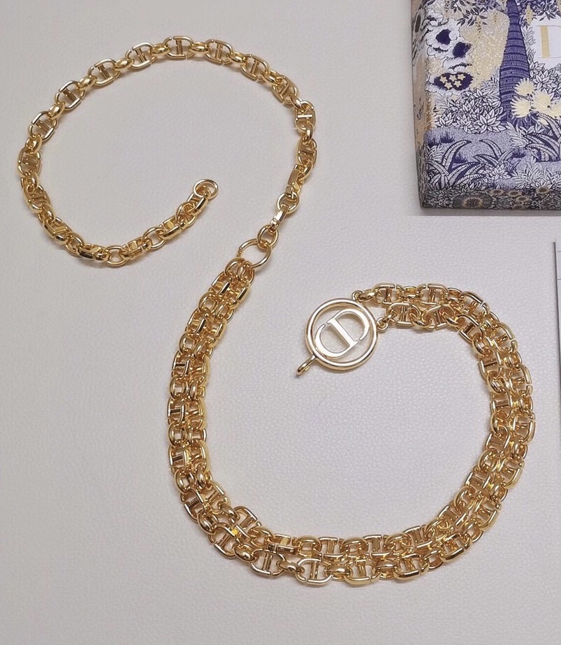 TOP Christian Dior CD Waist Chain - Gold