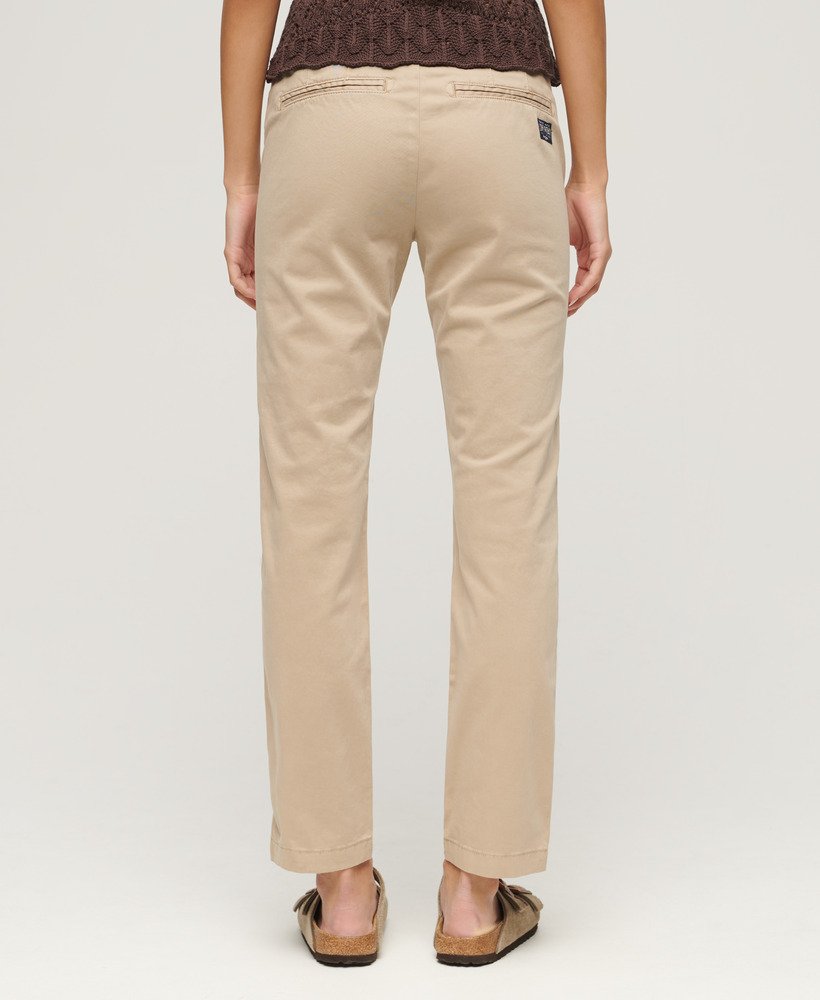 Mid Rise Chino | Stonewash Taupe Brown