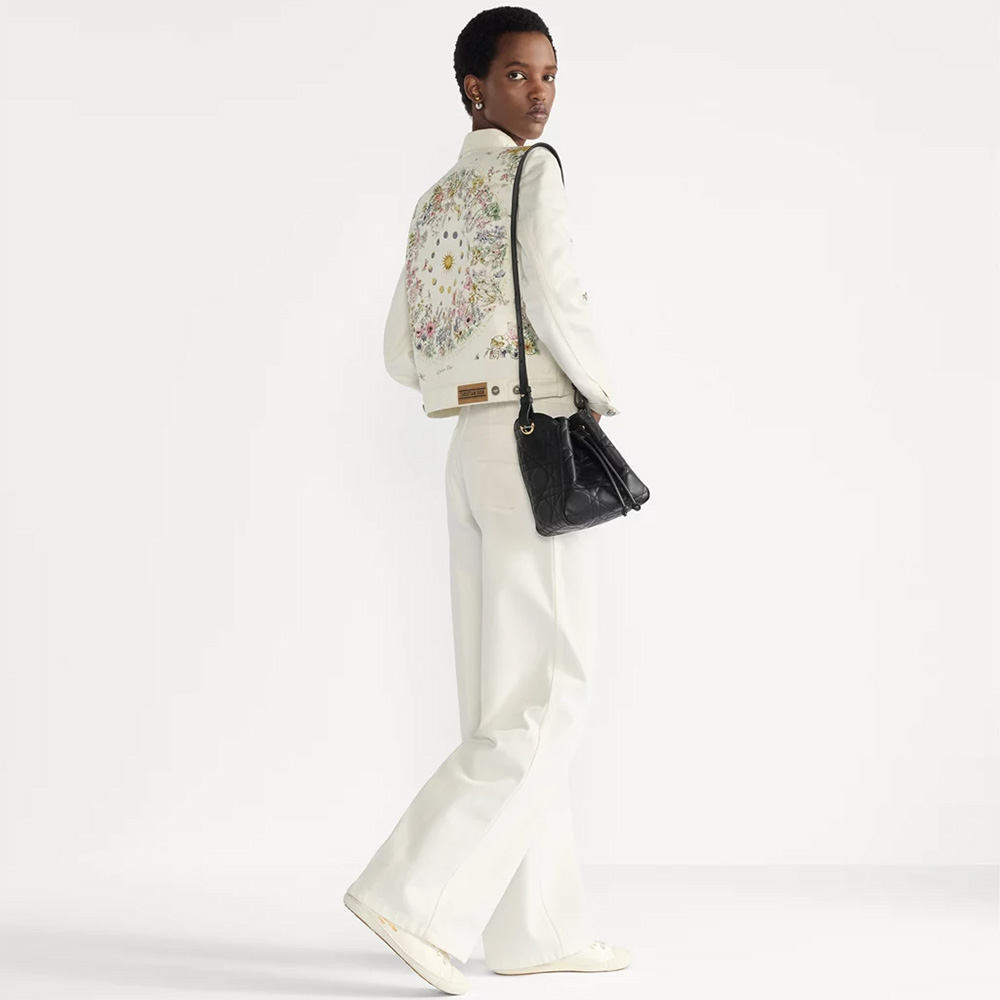 Dior Small D-Motion Bag in Lambskin Cannage（10A Mirror Version）