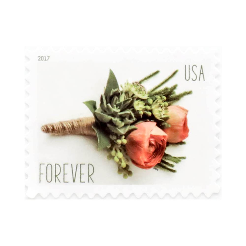 2017 First-Class Forever Stamp - Wedding Series: CelebrationBoutonniere