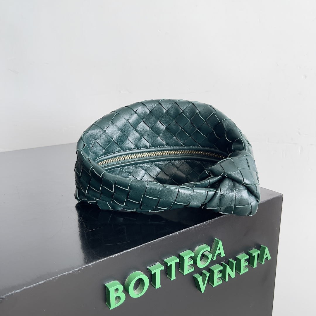 TOP Bottega Veneta BV Jodie Bag Teen 23*15*5cm - Emerald Green