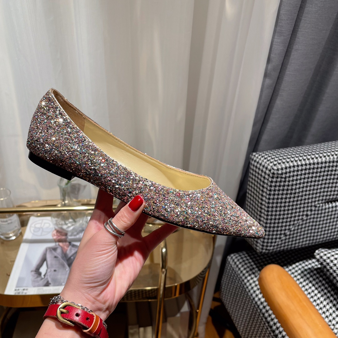 Jimmy Choo Love Flat cusp  Slide Sandal (Replica)