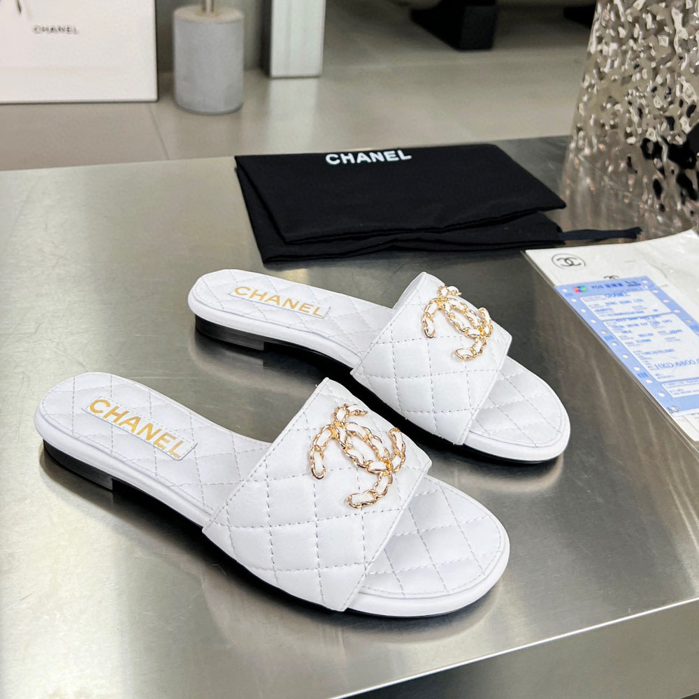Chanel   Fashion Flat Sandals Slide(Replica)