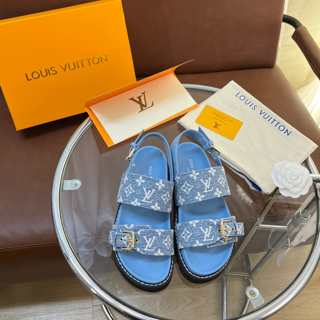 Louis Vuitton LV Sunset Beach Sandals Slide(Replica)