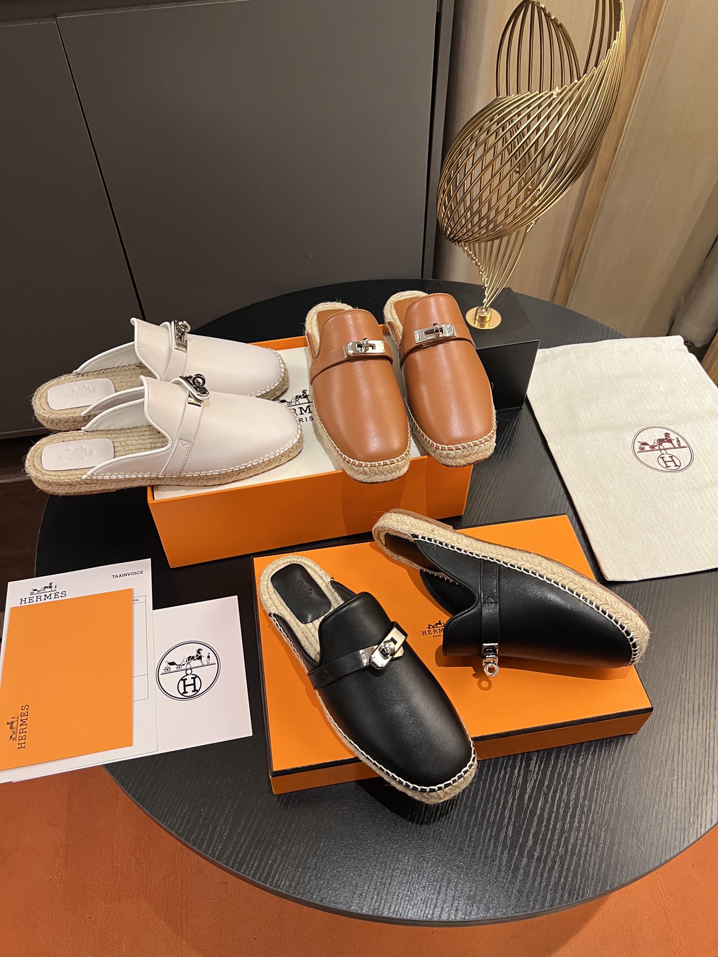 TOP HERMES Kelly Sliders -3 Color