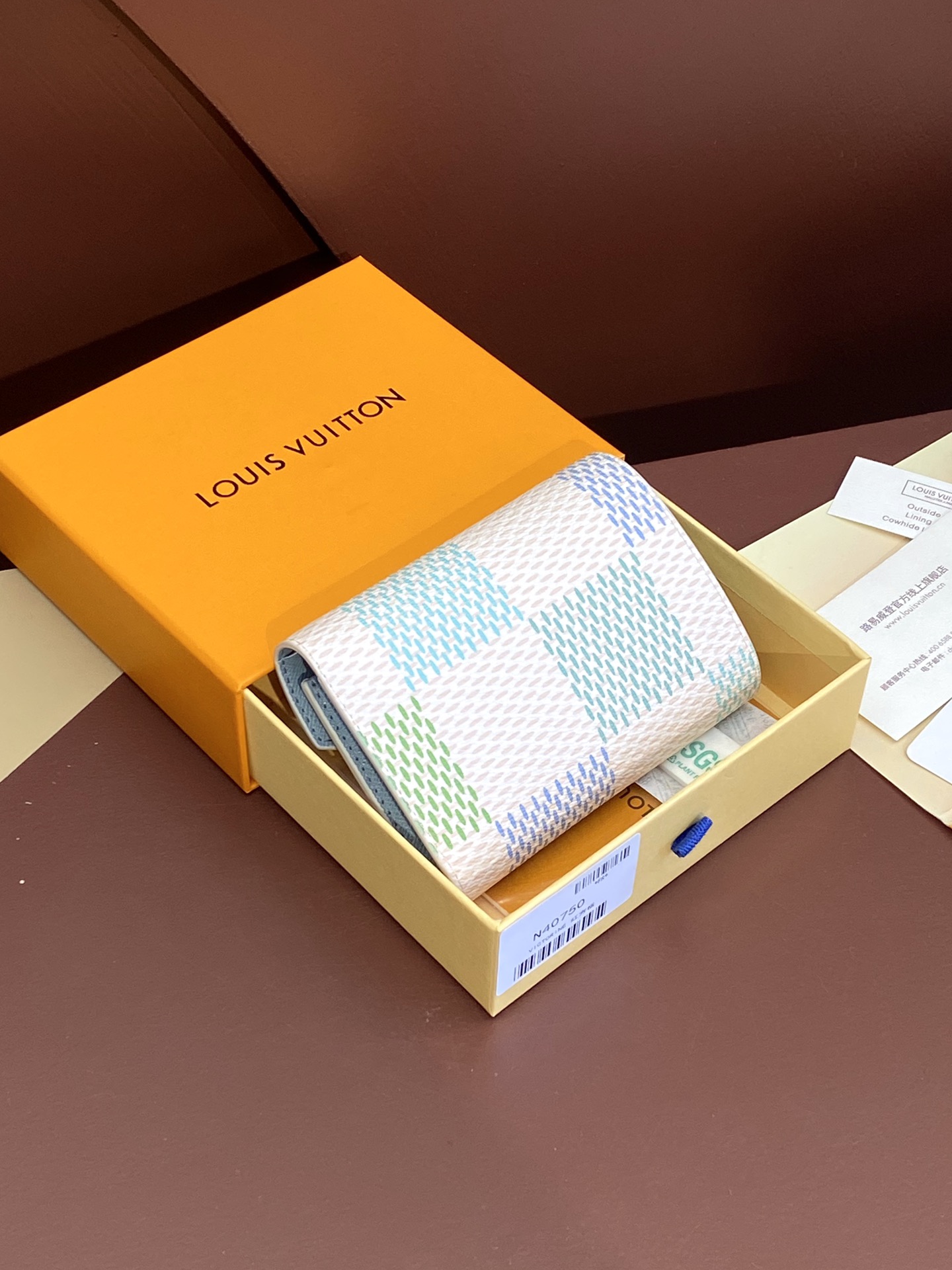 TOP Louis Vuitton LV Damiericious Grid Wallet 12x9.5 x1.5 cm- 2 Colors