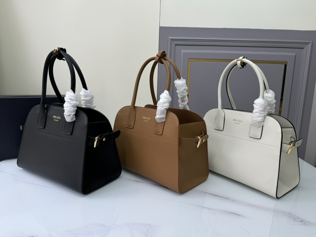 TOP PRADA  Leather Tote Bag 32x23.5x16cm - 3 Color