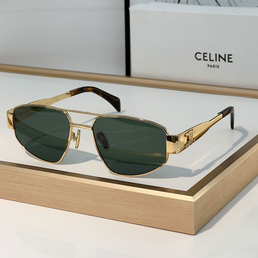 Celine  Metal logo Pattern  sunglasses Top quality （Replica）