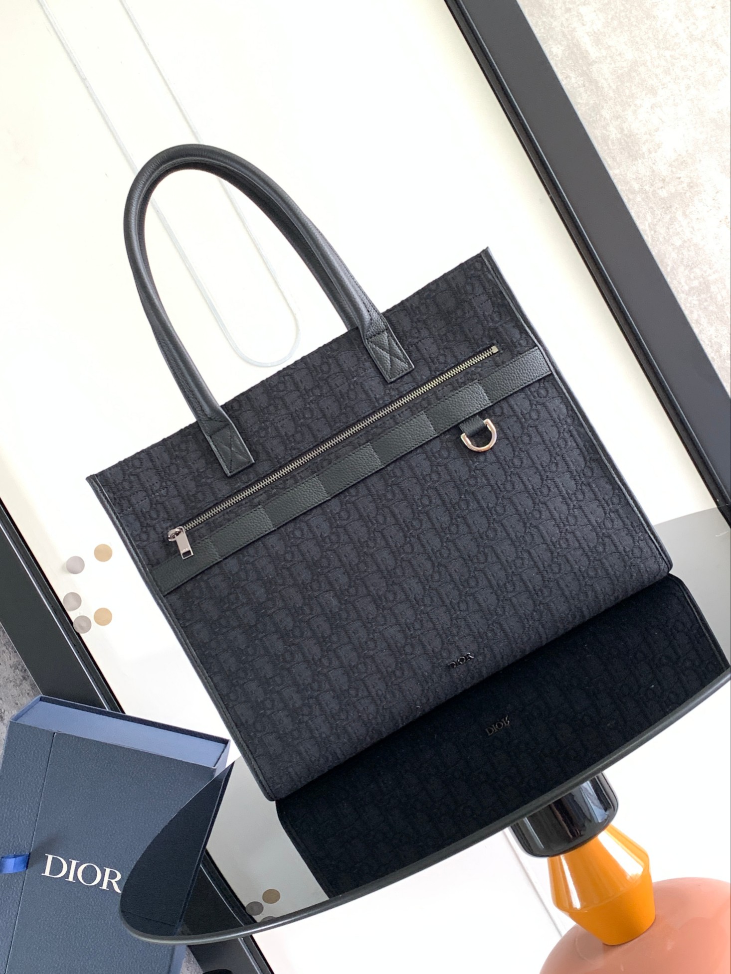 TOP Christian Dior Safari handbag Oblique Bag 39 x 35 x 11 cm -Two Colors