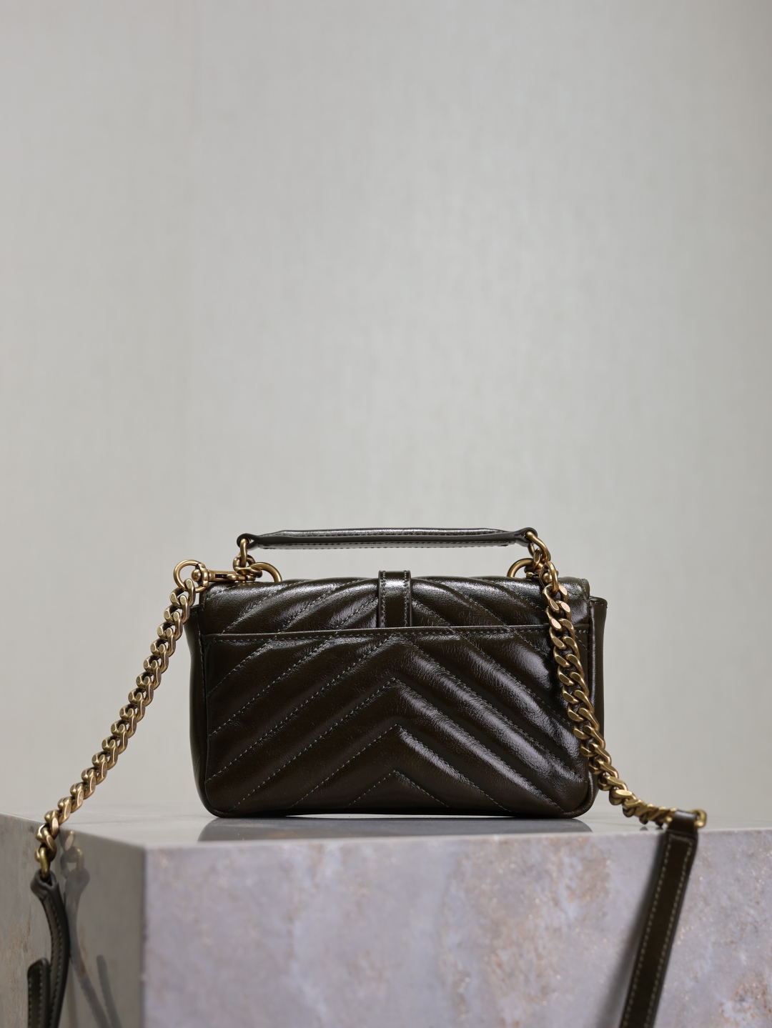 TOP Yves Saint Laurent YSL Envelope Bag Mini College Bag 20×13×3cm - Green