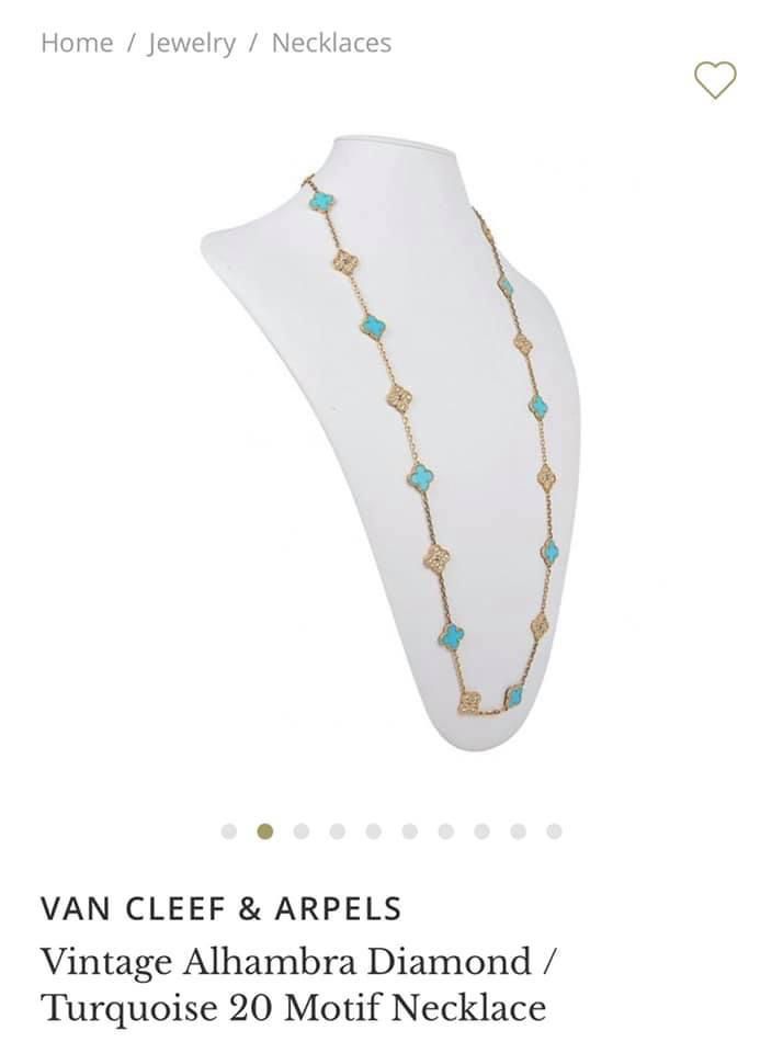TOP Van Cleef & Arpels Long Necklace with 20 Flowers - 3 Colors