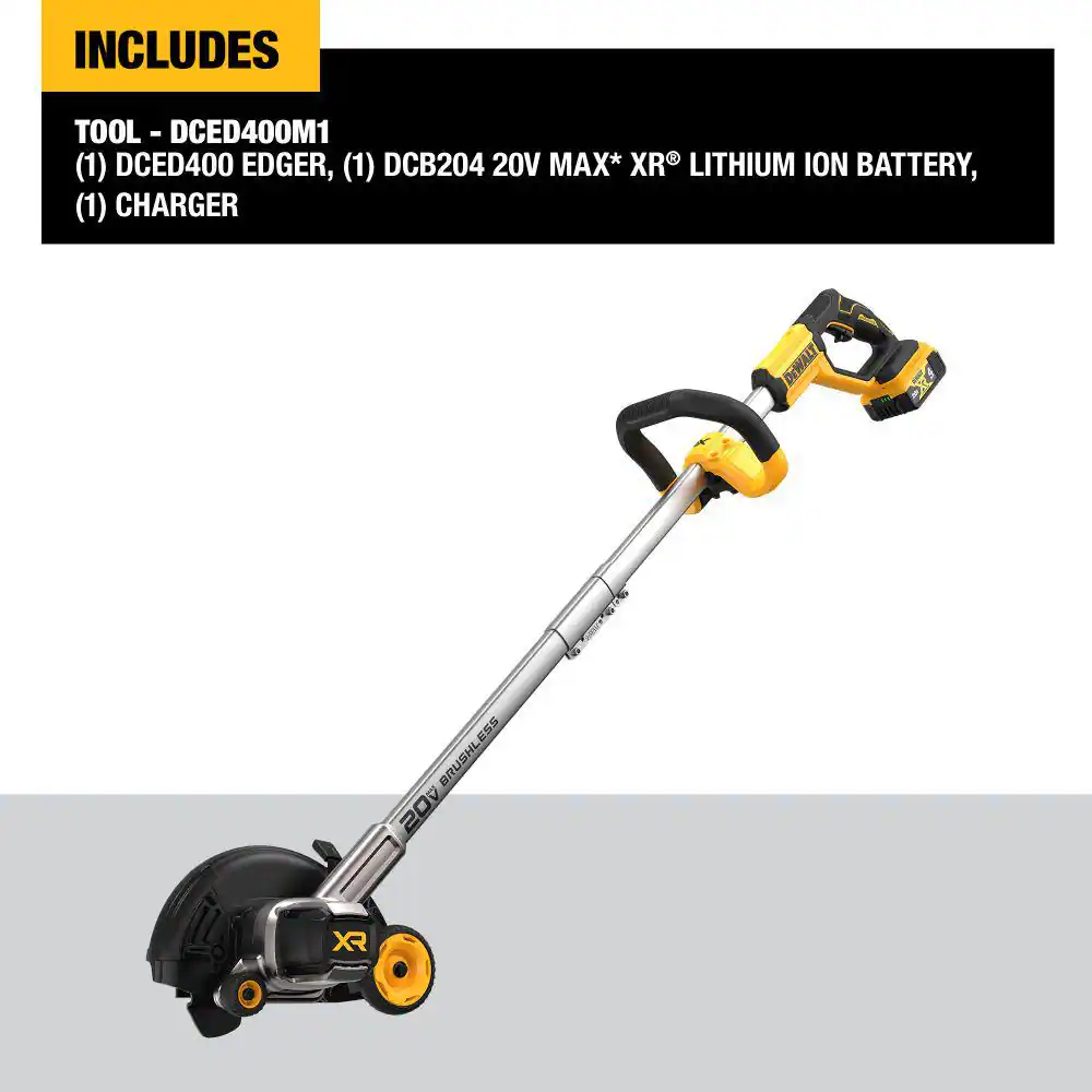 20V MAX Cordless Battery Powered Lawn Edger Kit with (1) 4Ah Battery, Charger & Blade