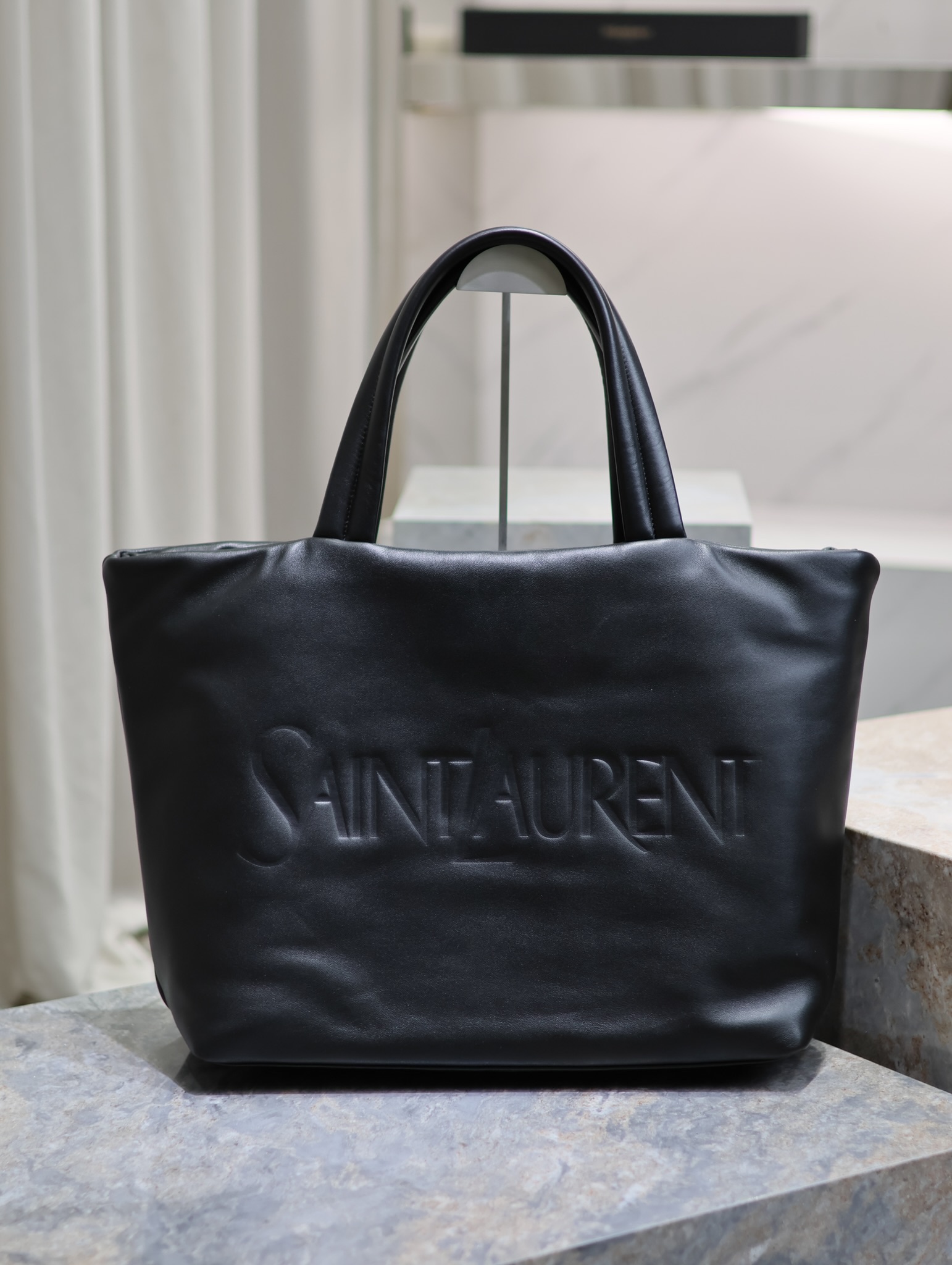 TOP Yves Saint Laurent YSL Shopping Bag 41-50×43×17cm -Black