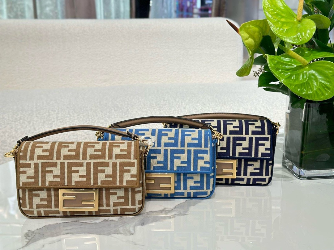 TOP FENDI FF Baguette Bag 5x20x13cm - 3 Color