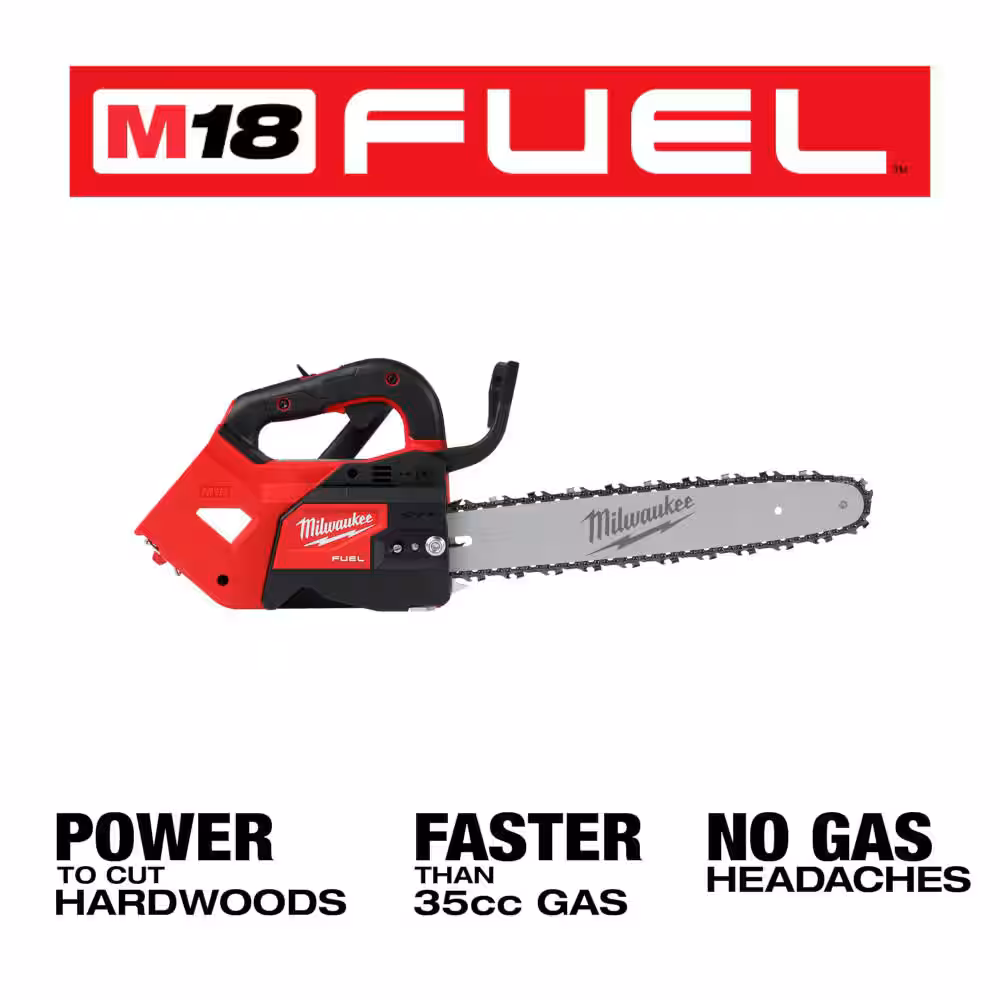 M18 FUEL 14 in. 18-Volt Lithium-Ion Brushless Cordless Battery Top Handle Chainsaw with 8.0 Ah High Output Battery