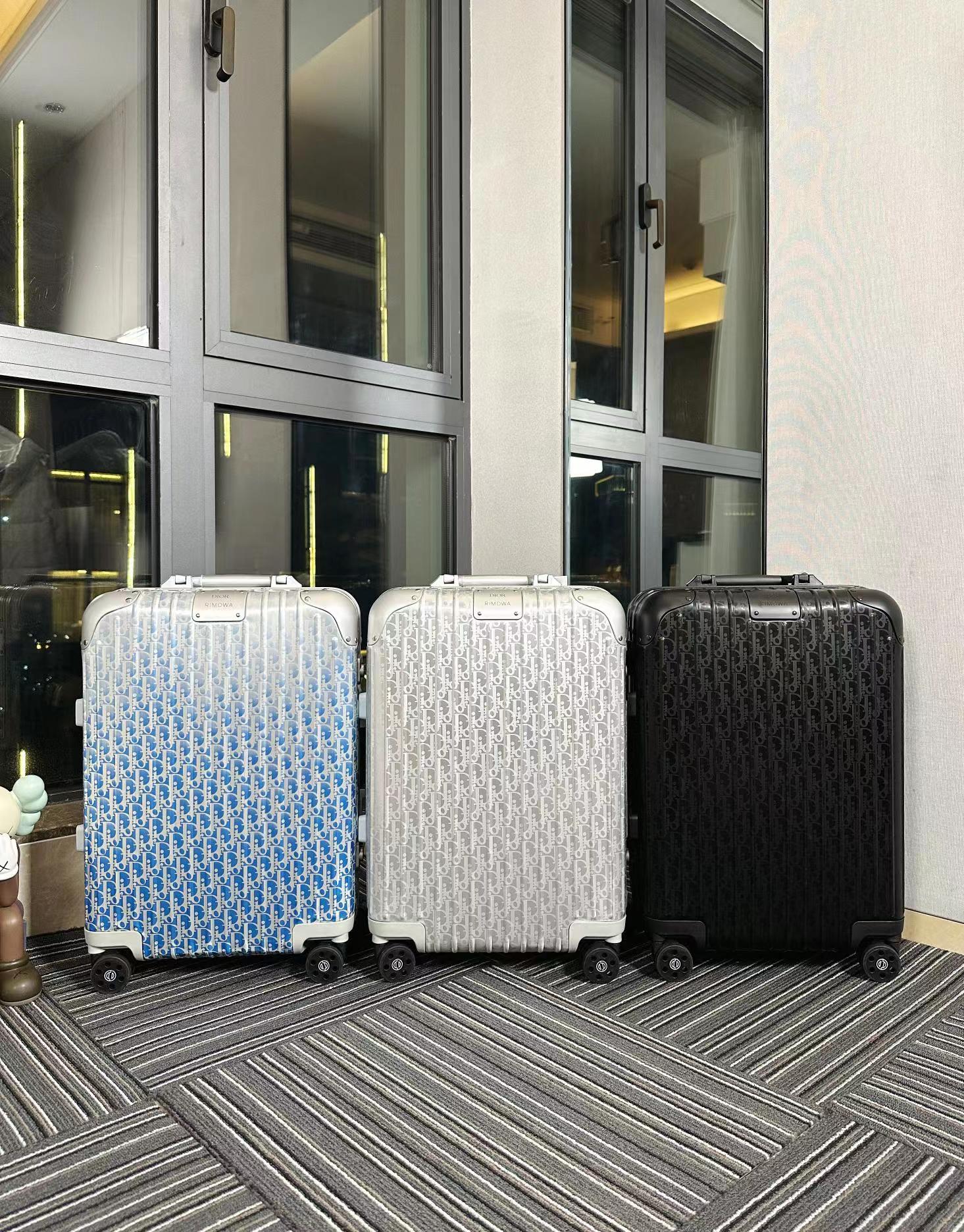 TOP Christian Dior Classic Oblique Logo Pattern Luggage - 3 Colour