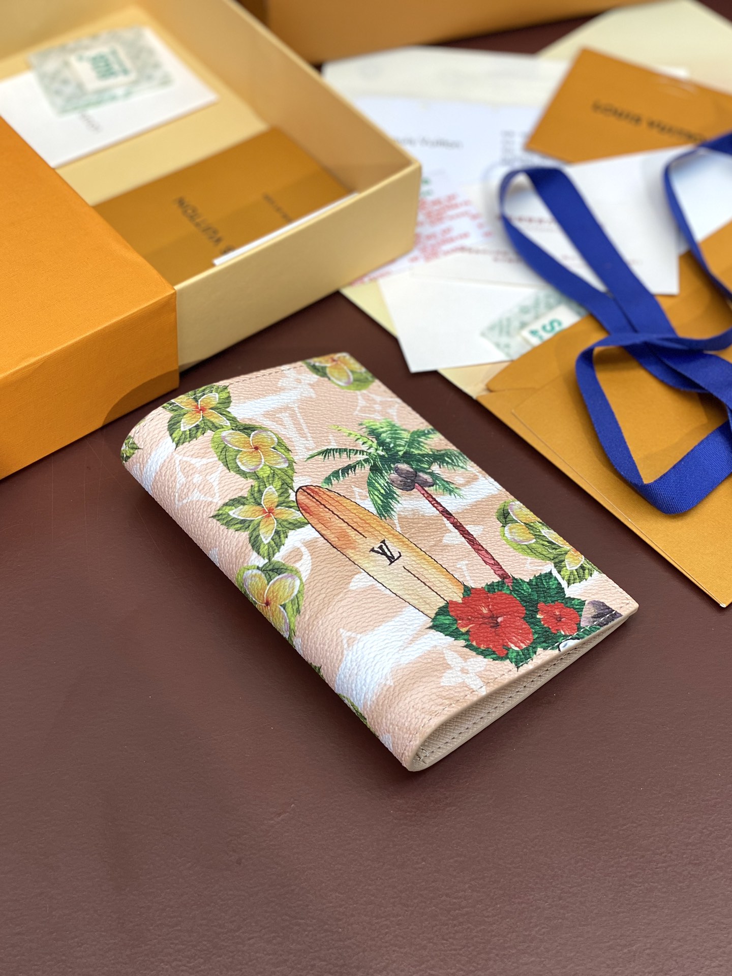 TOP Louis Vuitton LV Monogram Eclipse Card Bag Cowhide 10*14*2.5cm - Khaki