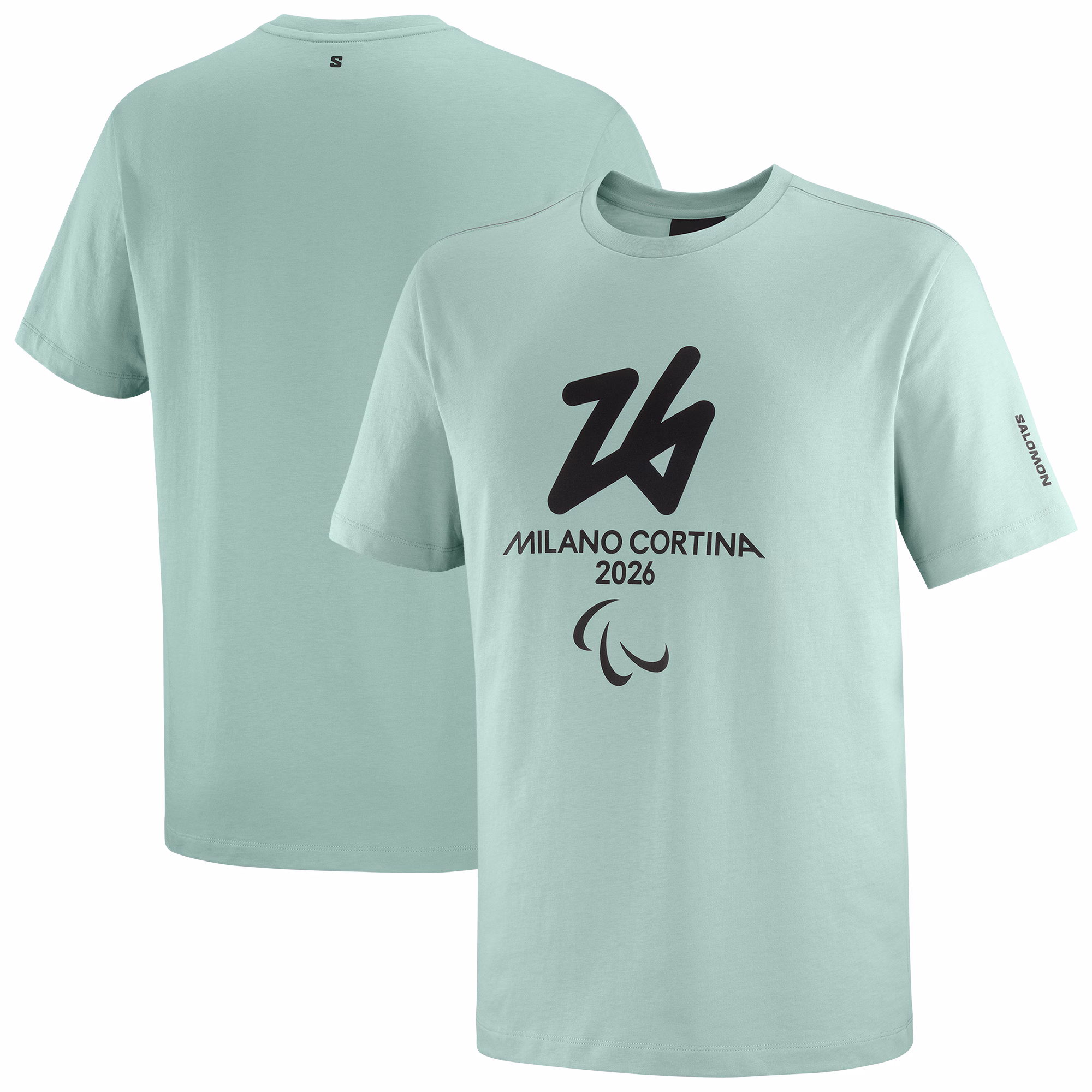 Milano Cortina 2026 Paralympics Salomon Logo T-Shirt - Green - Unisex