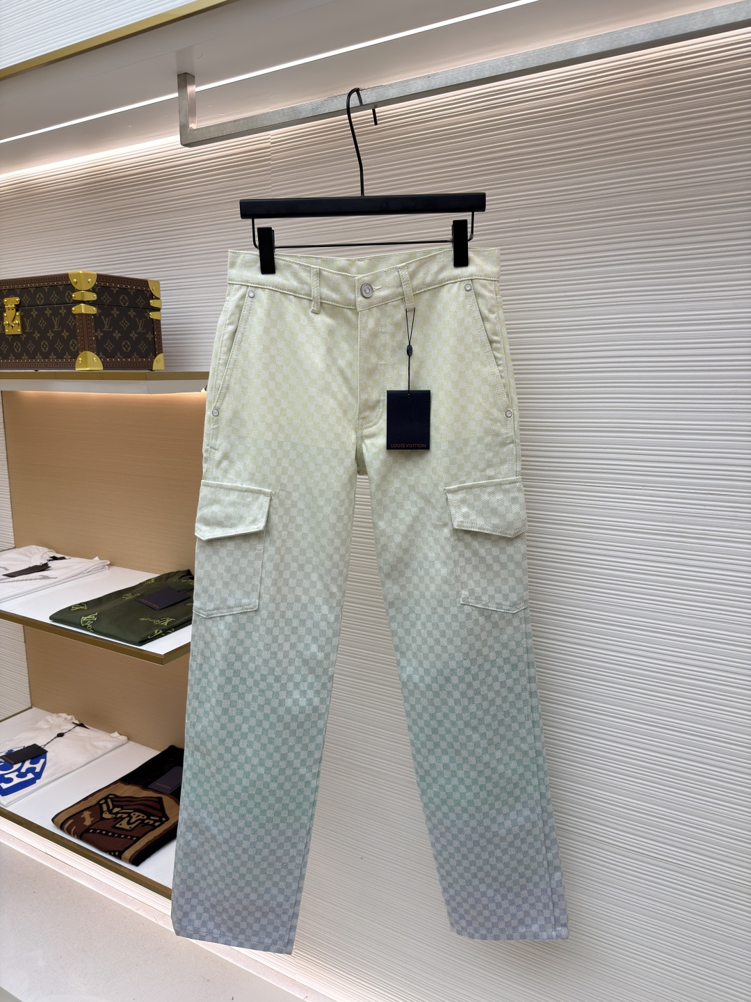 LOUIS VUITTON 渐变提花牛仔工装裤