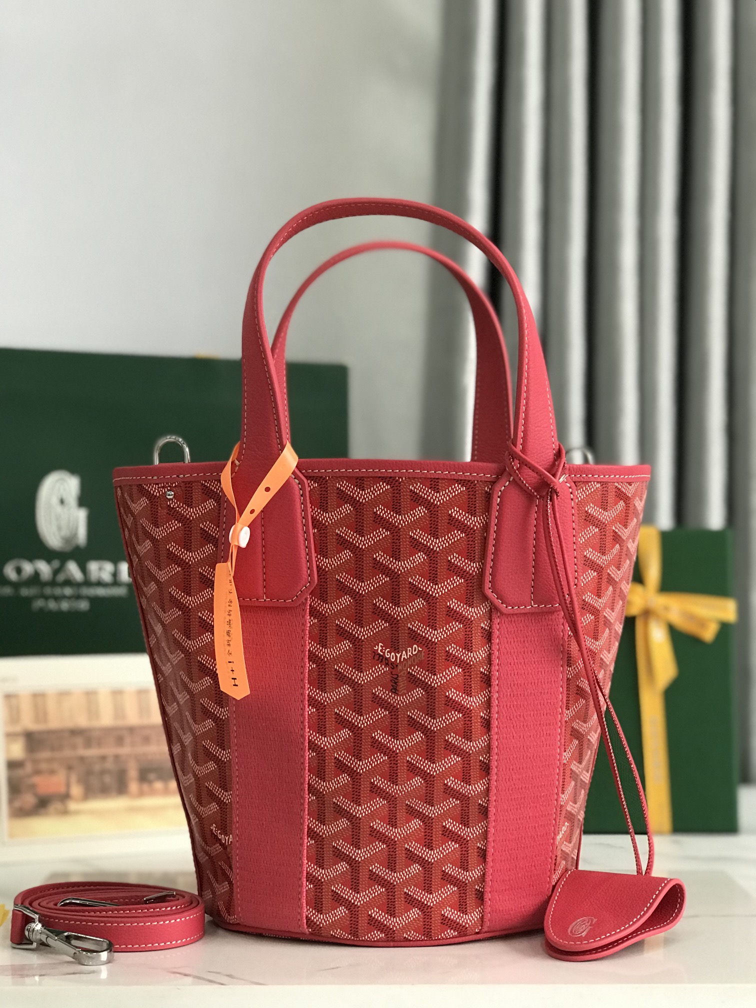 TOP Goyard Belharra Bag 24x14x18cm - Red