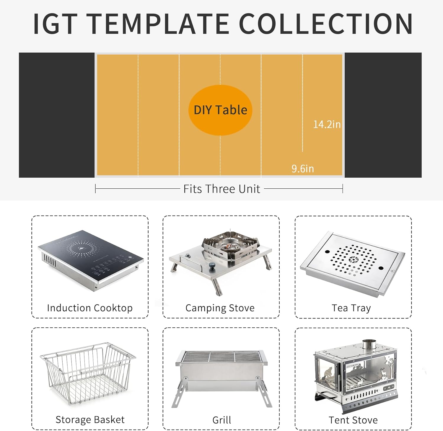 Foldable IGT Gas Camping Stove