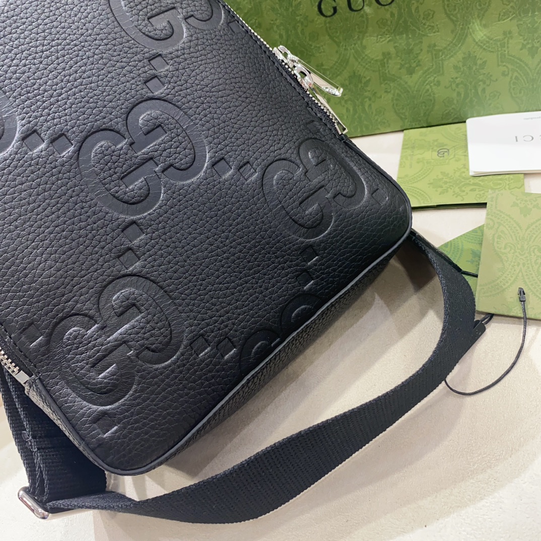 TOP GUCCI GG Crossbody Bag 29X19X7cm- Black