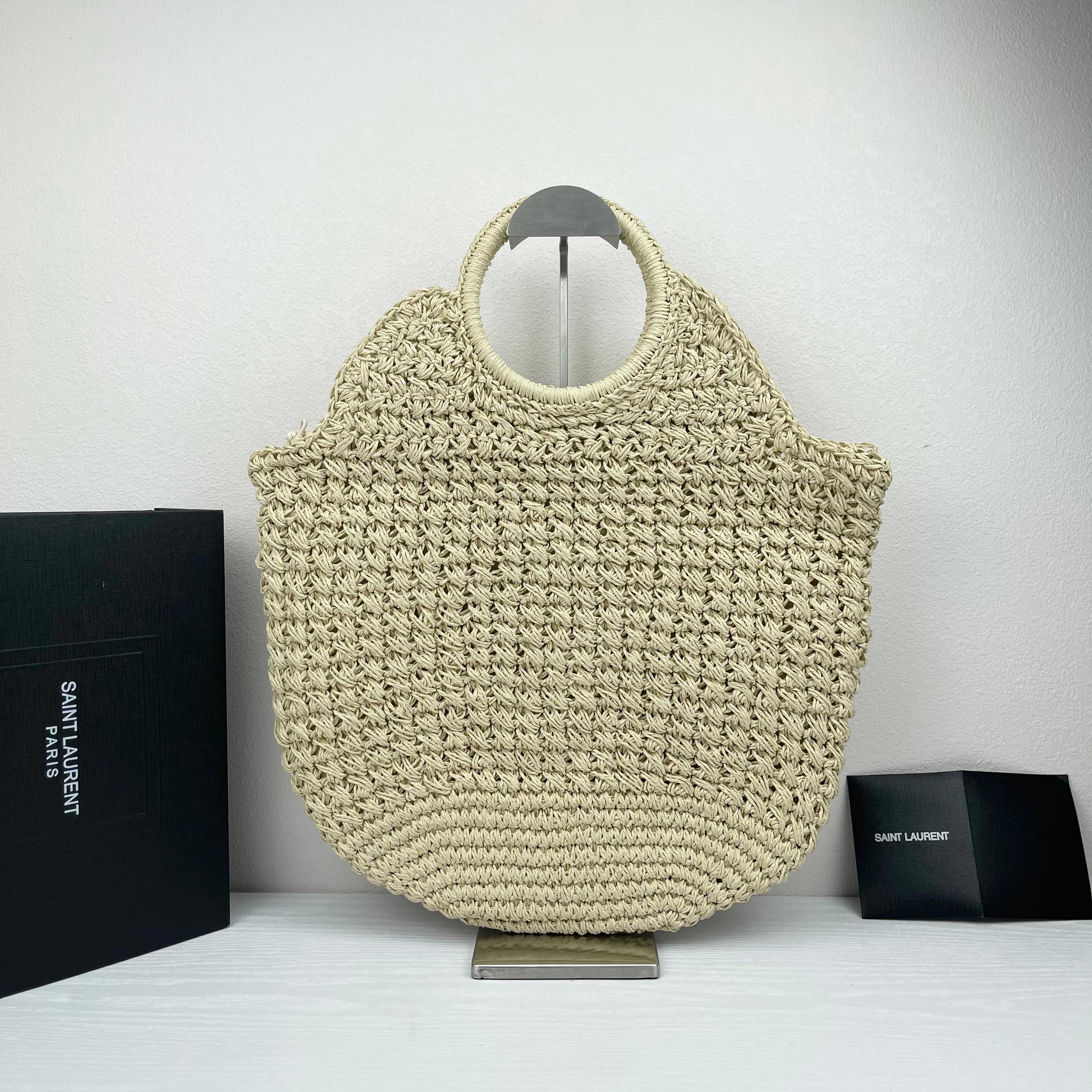 TOP Yves Saint Laurent YSL Woven Tote Bag 45X44cm - 2 Color